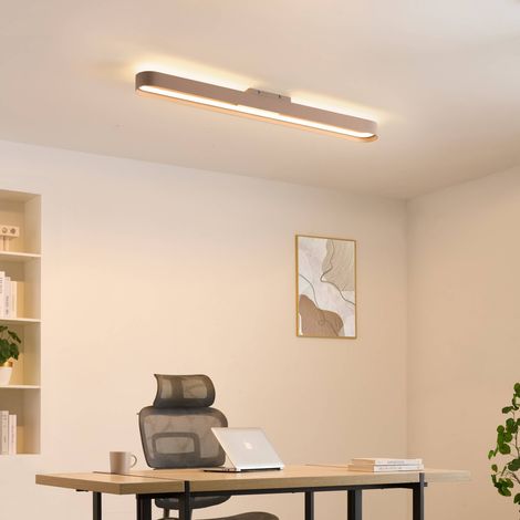 Éclairage linéaire beige LED dimmable 115 cm - Oswin