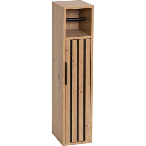 Wc-papierabstreifer und aufbewahrungsschrank spanplatte mdf 1 tür 1 innenregal - karma - Tendance