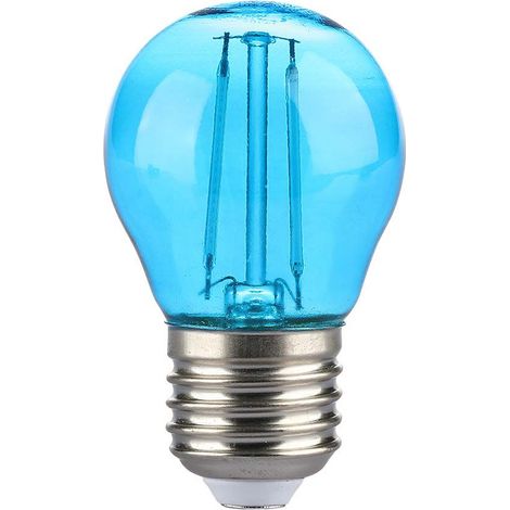 V-TAC VT-2132-N Lampadina LED colore BLU 2W E27 G45 a Filamento - 217412
