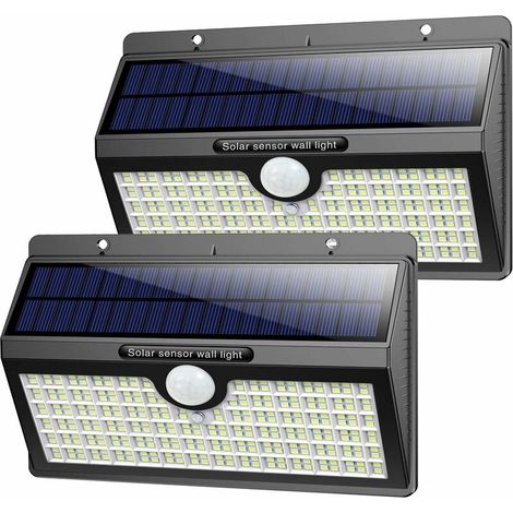 Green Mobility-Lampe Solaire Extérieur 286 LED, 【Version étanche Durable - 2500 lumens】Lampe de Sécurité avec Détecteur de Mouvement Lumière Solaire Etanche éclairage Solaire pour Jardin,Extérieur - 2 (1/5)