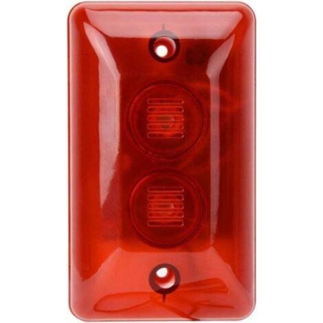 Blinklicht mit Ton und Licht, LED-Blinker, 12 V, kabelgebunden, elektrischer Schalter (rot) (1/5)