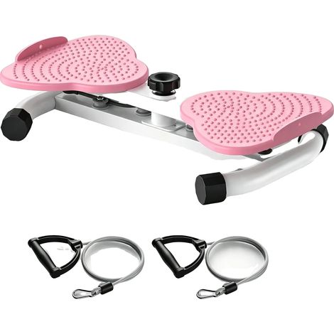 Disque de torsion de taille, stabilité à double pédale, haute capacité de poids, Rose (1/2)