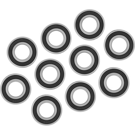 10 roulements à billes à gorge profonde étanches en caoutchouc 6004-2RS1, dimensions 20 x 42 x 12 mm (1/5)