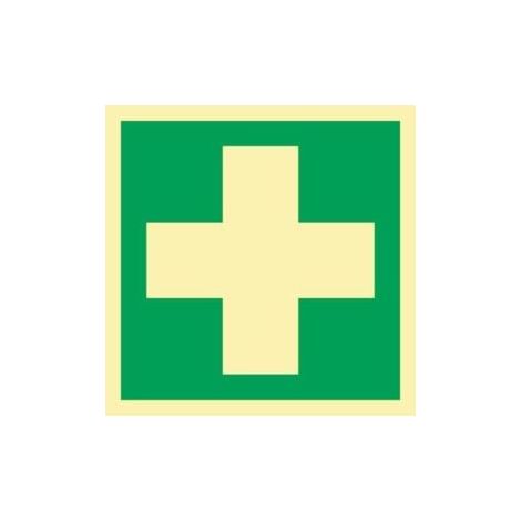 Segnale di  soccorso ASR  A1.3/DIN EN  ISO 7010/DIN  67510 L148xB148  mm - 9106KHL148