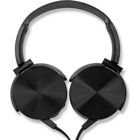 1 Auriculares con cable, metálicos, con cancelación de ruido, transductores de 40 mm, circumaurales, para el trabajo y los viajes. (1/5)