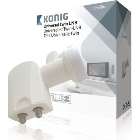 satellite KN-T20 Universal LNB LNB Twin 0,2 dB pour deux TV