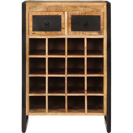 Maison Exclusive - Weinregal für 16 Flaschen Massivholz Mango (1/5)