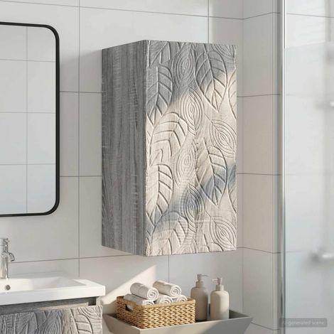 vidaXL Armario de pared para baño DELFT Sonoma gris 30 x 31 x 59 cm (1/5)