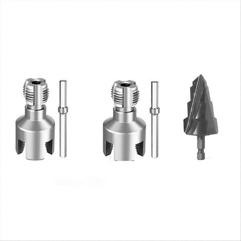 Outil de taraudage pour tuyaux d'eau, filetage intérieur/extérieur, matrice intégrée, ouvre-tuyau d'eau PPR/PVC (1/5)