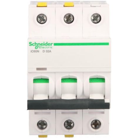 Interruttore automatico 3P D 32A 6kA AC iC60N-D32-3 Acti9 A9F05332