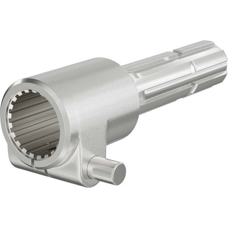 Wiltec Manchon de Prise de force Cardan - Longueur 160 mm - Raccord logement 1 3/8" 21D - Raccord sortie 1 3/8" 6D - Ø 36 mm/34,87 mm - Arbre cannelé de tracteur