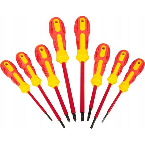 Schraubendrehersatz Blow 4574 8-teilig rutschfester Griff magnetisch