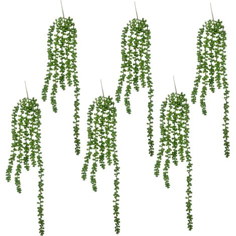 Pack of 6 x 70cm Artificial String of Hanging Pearls - Premium Quality (1/4)