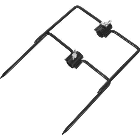 Gartenfahnenpfähle 2 Stück Eisen Erdanker für Rohre 14 16mm
