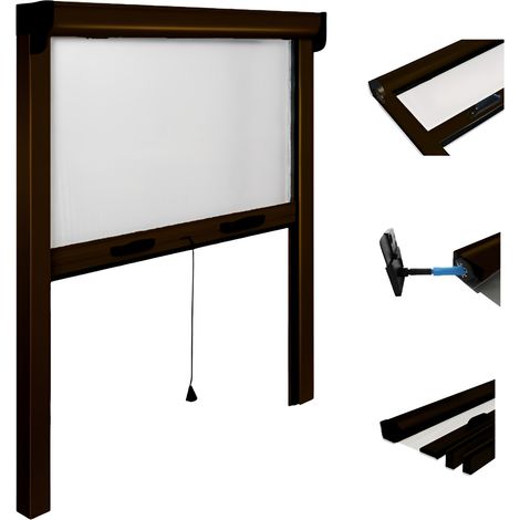 ZANZARIERA IRS OPERA 80X160 CM VERTICALE MARRONE