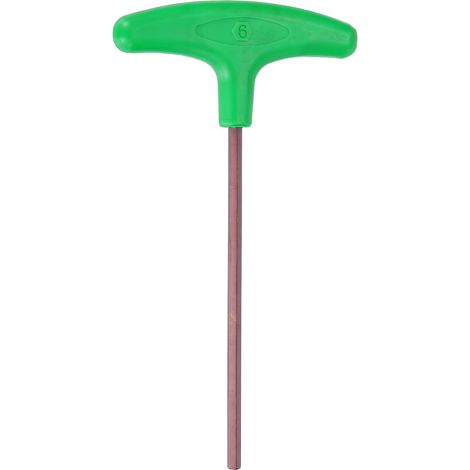 6-mm-T-Griff-Innensechskantschlüssel (metrisch), S2-Stahl, Grün (1/5)