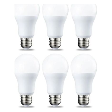 Lot de 6 ampoules LED Culot à vis E27 12 W (équivalent 120 W) Blanc froid Intensité non variable-LIAIKI