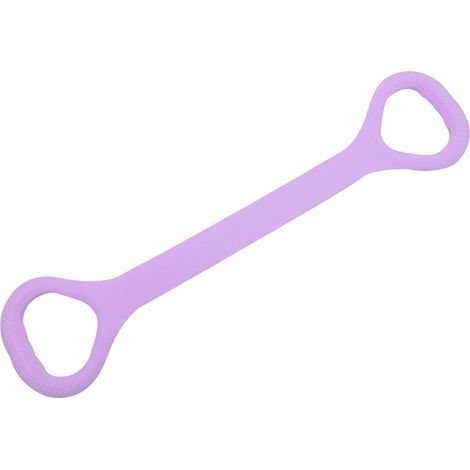 Bandes De Resistance - TPE Élastique Sans Nœud - Pour Yoga Pilates Renforcement Musculaire - 2 Pièces Violet Rose