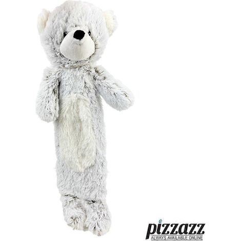 Bouillotte longue Warmies pour enfants avec housse amovible en peluche 3D - Couleur : Ours