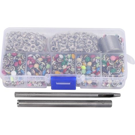 380 Rivets Ronds Champignon Laiton pour Sac à Main, Ceinture, Vêtements - Accessoires de Décoration DIY 6mm (1/5)