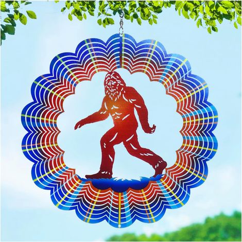 Decorazione da giardino - Campanelli a vento 3D - Girandole a vento Bigfoot Regali Bigfoot Sasquatch per donne