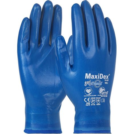 Guanti Maxidex Interamente Rivestiti Azzurro 8