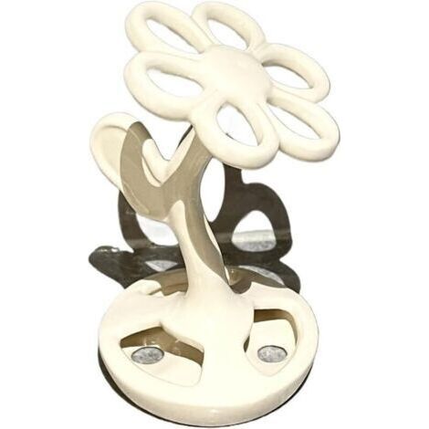 Étagère de Rangement en Forme de Fleur, étagère de Rangement créative en céramique, étagère de Rangement pour cosmétiques de Salle de Bain, Bijoux, Brosse à Dents, Organisateur de décoration(B) (1/4)