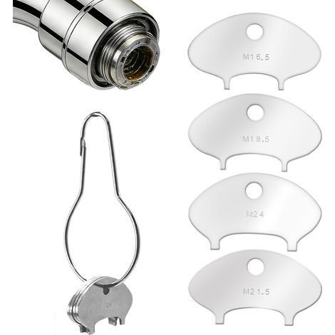 Faucet Aerator Wrench - 4 pièces Metal Service Toolkit (1/4)