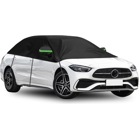 Demi-bâche de protection universelle pour voiture, imperméable, résistante à la poussière, au soleil, aux intempéries et aux feuilles, pour pare-brise (1/5)