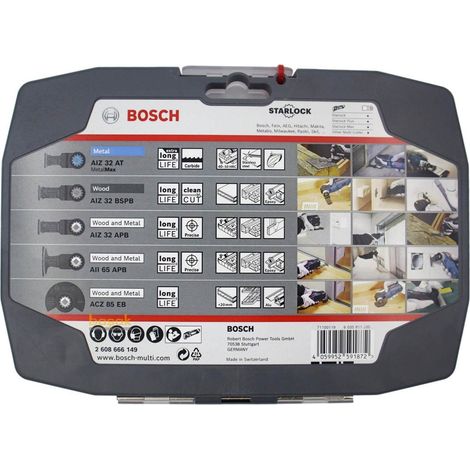 SET DI ACCESSORI PER LAME PER SEGA BOSCH MT 5 PEZZI PER METALLO E LEGNO