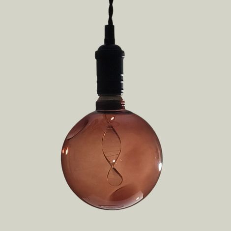 Ampoule Décorative à Filament Led E27 4w 1800k G175 Verre Marron