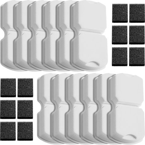 24 Filtres Fontaine à Eau, 12 Charbon Actif, 12 Éponge, Pour Distributeur Chien Chat Inox (1/5)