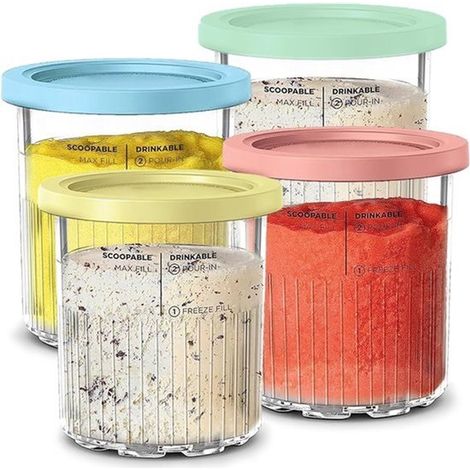 Coppette per gelato adatte a Ninja Creami - Coppette Ninja Creami - 4 pezzi (1/3)