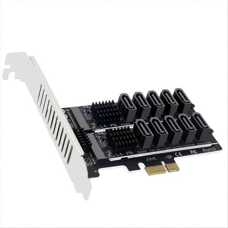 Carte adaptatrice M.2 vers PCIe double disque, compatible SSD M.2 2230/42/60/80 (PCIe x1/x4/x8/x16) (1/5)
