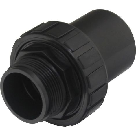 Manchon raccord union mixte coller ID50 fileté male 1-1/2 joint torique o ring embout pvc pression pompe filtre sable piscine (1/3)