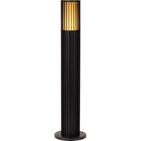 Potelet extérieur noir strié 50 cm 1xGU10 IP44 TIMBALA (1/2)