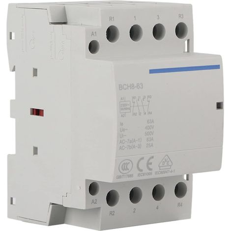 4P 2NO 2NC 63A AC Contactor 24V/230V Domestic Contactor Mounting on DIN Rail 50/60Hz (1/5)