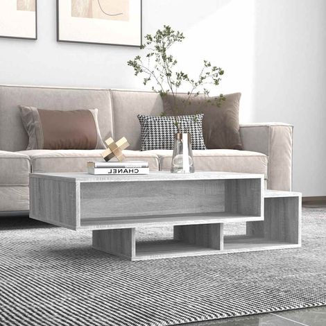 vidaXL Coffee Table Grey Sonoma 105x55x32 cm Engineered Wood (1/5)