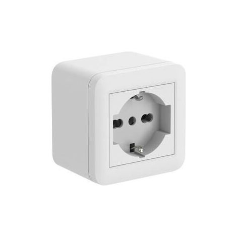 CASSETTA FIXA DA PARETE P/INT. 1 BIP/SCHUKO BCA
