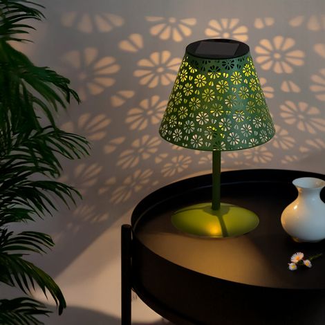 IluminaShop - Lampara LED Solar de Sobremesa Green Hearth IP44  Blanco Calido 2500 (1/5)