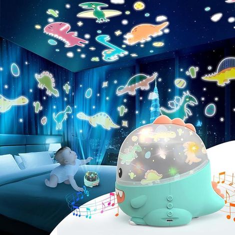 Projecteur étoiles dinosaure bleu, veilleuse plafond, cadeau anniversaire Noël bébés tout-petits adolescents chambre (1/5)