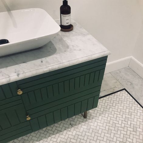 Mosaïque Eastern White Herringbone 48 (1/4)