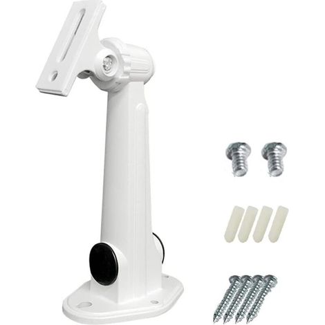 Support De Caméra De Sécurité, Fixation Réglable De La Caméra, Support De Caméra, Support De Support De Caméra Universel à 360 ° pour Système De Surveillance à Domicile, Caméra, Projecteur (Blanc) (1/3)