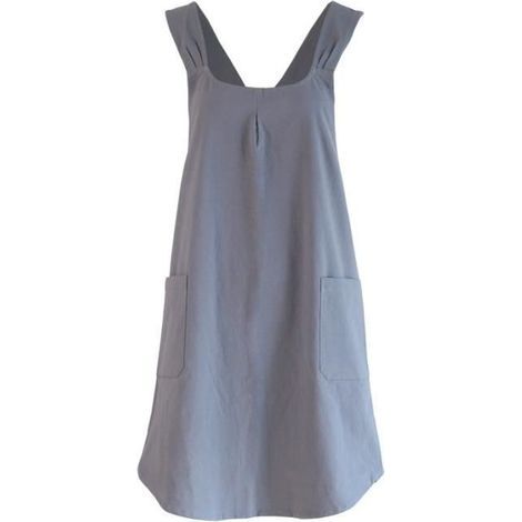 Tablier femme en coton et lin, confortable à la maison, tablier sans cravate pour fleuriste (1/3)