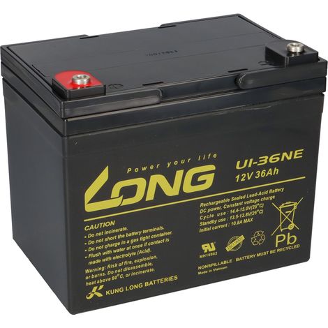 Kung Long U1-36NE AGM Akku 12V 36Ah – für Golf-Caddies (1/5)