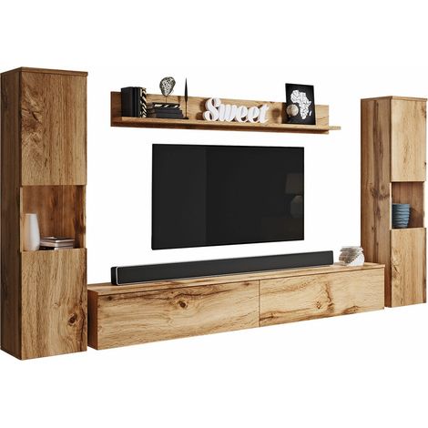 Conjunto de salón Sarasota 131, Roble wotan