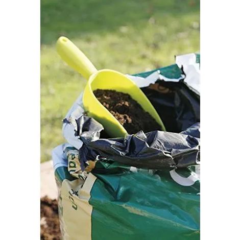 VERDE - JARDÍN, PILOTE Y PALA - PALA PARA TIERRA DE PLÁSTICO, PALA PARA MACETEROS - GRAN CAPACIDAD DE LLENADO, LG RE ET