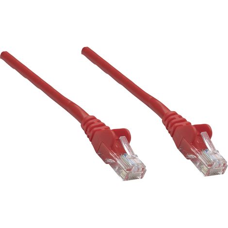 Intellinet 338394 RJ45 Patchkabel CAT 5e U/UTP 1.50 m Rot  1 St.
