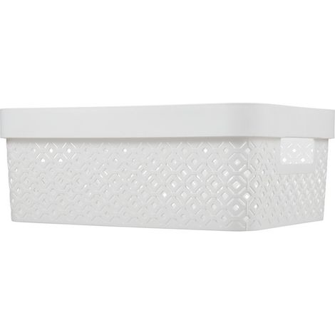 Curver Aufbewahrungskorb Terrazzo weiß 11l 26x35,5x13,6