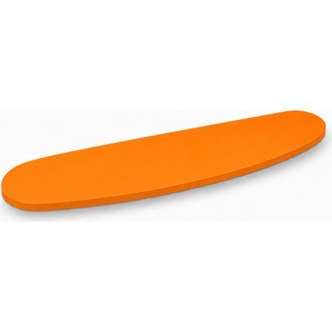 Estante de Pared, Estante Suspendido, Fijación Oculta, Balda de Pared, Kit de Tacos Incluido, Naranja, 90x23x1,8 cm (1/4)